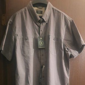 Mens casual buttoned down short sleeve shirt